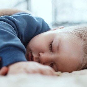 a baby sleeping